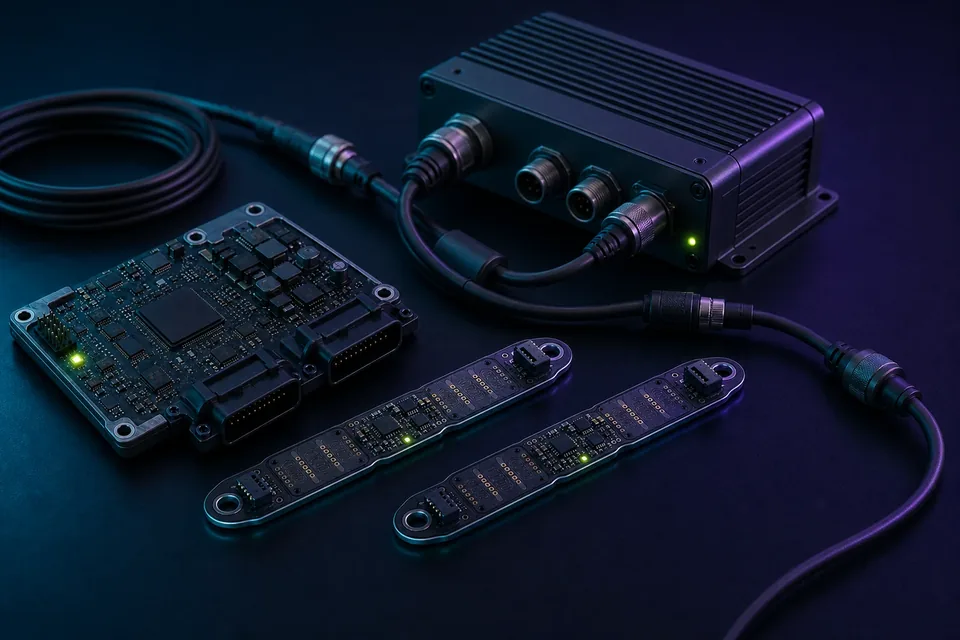 Connected sensing system with controller and edge platform